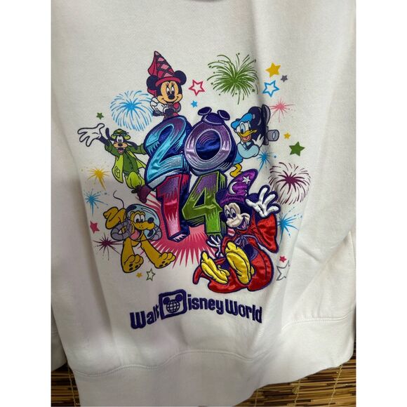 Walt Disney World Parks 2014 Sweatshirt Hoodie Large (L) Mickey Mouse - Picture 7 of 9
